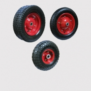 Колеса пневматические, без опоры. Крепление на ось.